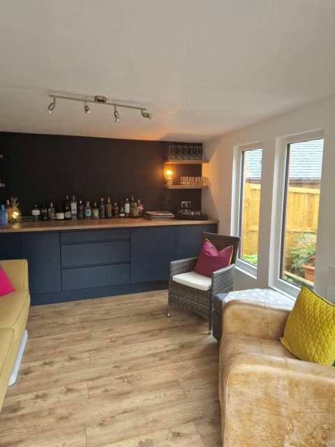 Garden Bar installed by Contemporary Garden Rooms